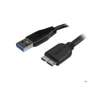 StarTech.com Câble Micro USB 3.0 slim de 3m - Cordon USB A vers Micro B - M/M - Noir
