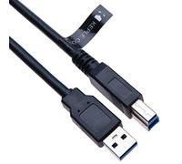 Câble USB 3.0 SuperSpeed A mâle vers Type B mâle/Câble Adaptateur pour imprimante, Scanner, Disque Dur, Serveur, Station d'accueil, HUB USB 3,5" SATA, boîtier / 2 m, Noir