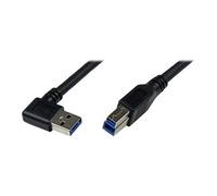 StarTech Câble USB 3.0 A vers B coudé 90° SuperSpeed 5Gbps 1 m M/M Noir