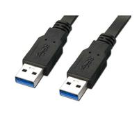 Câble USB 3.0 Type A Mâle vers Mâle - 1 mètre - Haute Vitesse 5 Gbps - compatible USB 2.0 - Connexion Imprimante, Disque Dur,