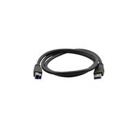 Câble USB 3.0 type A vers type B de 1,8 m, noir, compatible avec USB 3.2 Gen 1, idéal pour un transfert de données rapide.