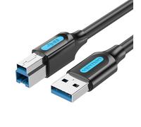 Câble Vention USB-B 3.0 Mâle vers USB Mâle - 1 m - Noir