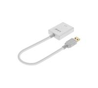Câble USB 3.0 vers HDMI Femelle Adaptateur Vidéo Full HD LinQ Argent