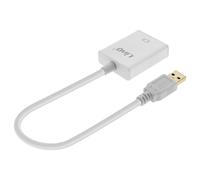 Câble USB 3.0 vers HDMI Femelle Adaptateur Vidéo Full HD LinQ Argent