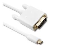 Câble USB 3.1 Type C mâle/DVI mâle Qoltec | 4K | Mode alternatif | 2 m