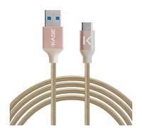 Câble USB 3.2 Gen 2 charge rapide USB-C vers USB-A métallisé tressé Charge/sync (1M), Or