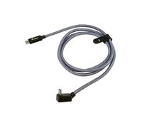 Equip Câble USB4 Gen 2x2 2m C vers C U-Plug 20Gbps PD 240W 4K/60Hz Nickel PVC Tressé Cuivre Aluminium Argent CE, RoHS