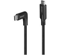 LINDY Câble USB 3.2 type C, 1,5 m, angle droit à 90°, 10 Gbps