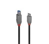 LINDY Câble USB USB 3.2 Gen1 USB-C® mâle, USB-B mâle 1.00 m noir 36666