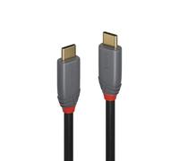 Lindy Câble USB-C vers USB-C Anthra Line USB 3.2 20 Gbit/s 5A PD 2 m