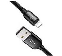 cable usb 3en1 baseus three primary colors micro usb / lightning / usb-c nylon tresse 3.5a 1.2m noir (camlt-bsy01) Noir G