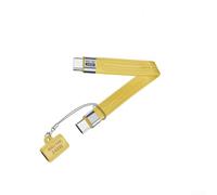 Câble USB 4.0 conçu pour les appareils de nouvelle génération avec une puissance de 240 W, un débit de données de 80 Gbit/s et une bande passante vidéo 16K @ 60 Hz (jaune)