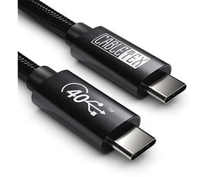 Câble USB 4 de 1 m pour Thunderbolt 3 & 4, câble de moniteur USB de type C | 8 K, charge 100 W, transfert de données 40 Gbit/s | Pour Thunderbolt 4, MacBook Pro M1, Mac Mini M1, Station d'accueil, SSD