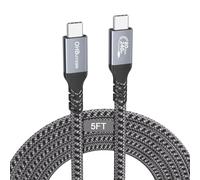 Câble USB 4 V2 80 Gbit/s pour câble Thunderbolt 4 de 1,5 m, PD 3.1 240 W, charge rapide, câble de transfert de données USB C, double moniteur vidéo 8K/6K pour Thunderbolt 5, SSD, iPhone 16, MacBook