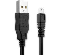 Câble Usb 8 Pin Camera Mini Usb B 2.0 Transfert Données Pour Appareil Fujifilm Fuji Finepix X100 X-Pro1 X100S X20 Xf1 S100Fs S1500 S1800 Cable Charge Et Data 1.5M Pvc Noir, Cordon [CAB9167124]