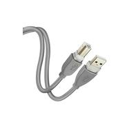 LinQ Câble USB-A vers USB-B 2.0 Transfert rapide Connexion stable 1,8 m Gris