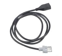 Câble USB à 4 broches pour lecteur CD d'unité centrale alpine - Câble adaptateur USB auxiliaire pour décodage MP3 - Fil noir de 100 cm