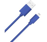 Câble USB A/Lightning 1m 2.4A Bleu WOW