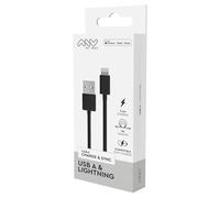 My Way Câble USB-A vers Lightning 1 m – Charge 12 W et synchronisation – Noir