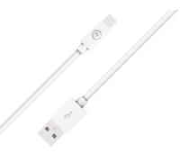 Câble USB A/Lightning 2.4A 1.2m FastCharge 12W Blanc Bigben