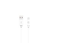 Câble USB A/Lightning 2m Blanc Bigben