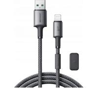 Câble USB-A / Lightning - JOYROOM - JYR1119 - 1 2 m - 3A - Organisateur magnétique - Gris