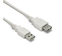 Câble USB A mâle-A fem. USB 2.0 - 1,8 m - blanc