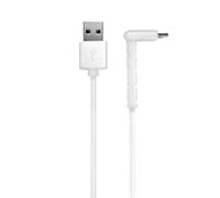 Câble USB-A mâle/lightning MFI mâle avec support téléphone 1,2 m - blanc