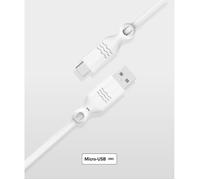 Bigben Connected JGCBLMIC1M2W câble USB 1,2 m USB A Micro-USB B Blanc