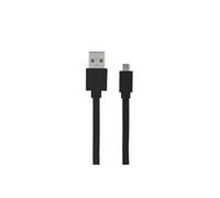 Câble USB-A/micro-USB plat data et charge 2 m - noir - 732072