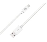 Câble USB A/microUSB 2.1A 1.2m FastCharge 10.5W Blanc Bigben