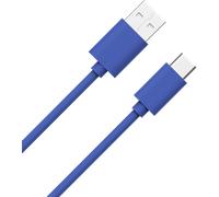Câble USB A/USB C 1m 3A Bleu WOW