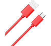 Câble USB A/USB C 1m 3A Rouge WOW