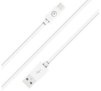 Câble USB A/USB C 2m Blanc - 100% Plastique recyclé Bigben
