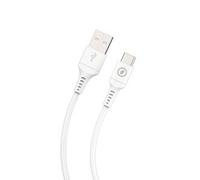 Cable Usb-a Usb-c 2m Plastique Recycle Blanc