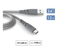 Câble USB A/USB C - Force Power - 1,2m - 3A - Garanti à vie - Plastique recyclé
