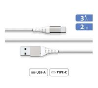 Cables USB BIGBEN connected Force Power Lite - Câble USB - USB (M) pour 24 pin USB-C (M) - 5 V - 3 A - 2 m - blanc