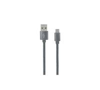 MOOOV 732068 Câble USB-A/USB-C Nylon Data et Charge Gris Sidéral 1 M