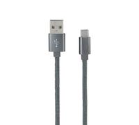 MOOOV 732068 Câble USB-A/USB-C Nylon Data et Charge Gris Sidéral 1 M