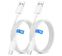Cable USB A USB C, [paquete de 2] Cable USB A USB C Carga Rapida para iPhone 15 16 17 18 Pro Max/Plus/17 Air/iPad Pro/Air, Samsung Galaxy S26/S25/S24, Huawei P80/P70, Cable USB Tipo C Carga Rapida
