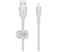 Câble USB-A vers Lightning - BELKIN - BoostCharge Pro Flex - 3 m - Certifié MFi - Compatible iPhone 14, 13, 12