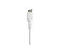StarTech Câble USB-A vers Lightning RUSBLTMM15CMW 15 cm Blanc Fibre Aramide Certifié Apple MFi