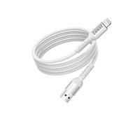 Câble USB-A vers Lightning Zanaé Nylon Tressé Flexible Renforcé Anti-nouds 1.2 m Blanc