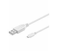 Câble USB-A vers Micro-USB - 1,80 m - Blanc - Goobay