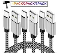 Câble Usb A Vers Type C Date Syuc Charge Rapide Cordon De Données En Nylon Pour Huawei Samsung Xiaomi Usb C Chargeur De Téléphone Accessoires.Grey.1m 1pcs