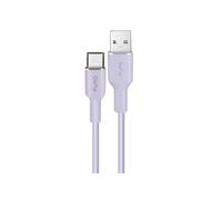 Câble USB-A vers USB-C 1.5m Icon Souple Charge Rapide Ultra Résistant Lavande