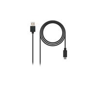 Nanocable Câble 10.01.2102 USB 2.0 vers USB-C mâle-mâle 3A Noir 2 m