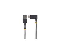 StarTech.com Câble USB A vers USB C de 2m - Câble de Chargement USB C Noir - Fibre Aramide Robuste - Chargeur Rapide USB-C 2.0 -