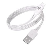 Câble USB-A vers USB-C FastCharge 15W 3A en Nylon Tissé 1.2m Blanc