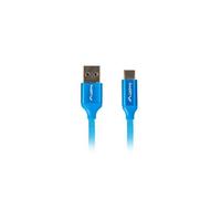 LANBERG Cable USB 2.0 Macho/USB C Macho Quick Charge 3.0 1.8M Azul